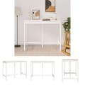 Miniatyrbild 1 av 9: The Living Store Barbord vit 140x80x110 cm massivt furuträ -  Matbord