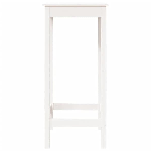 The Living Store Barbord vit 50x50x110 cm massiv furu -  Matbord