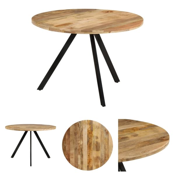The Living Store spisebord 110x75 cm massivt mangotræ - Spiseborde