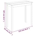 Miniatyrbillede 7 af 7: The Living Store barbord 115x55x107 cm MDF sort -  Spiseborde