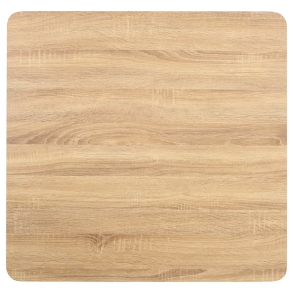 The Living Store Bistrobord ljusbrun 80x80 cm MDF -  Matbord