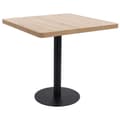 Miniatyrbild 2 av 7: The Living Store Bistrobord ljusbrun 80x80 cm MDF -  Matbord