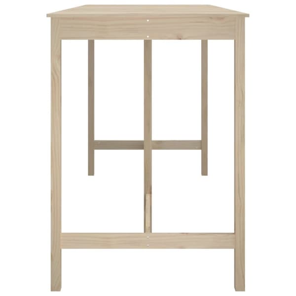 The Living Store barbord 180x80x110 cm massivt fyrretræ -  Spiseborde