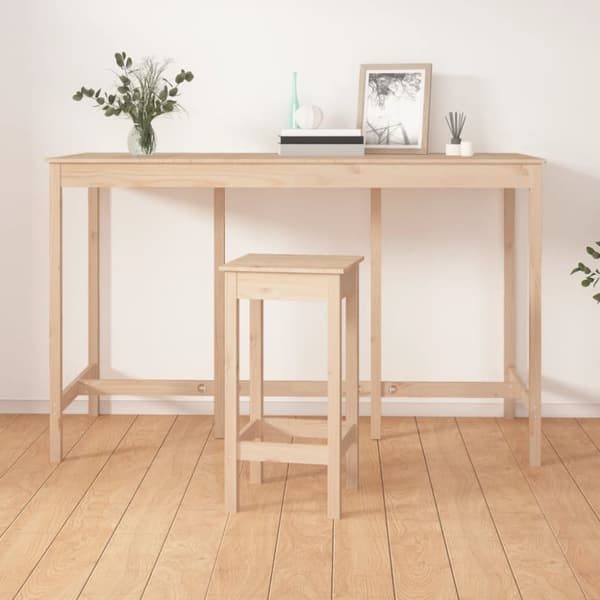 The Living Store barbord 180x80x110 cm massivt fyrretræ -  Spiseborde