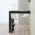 Miniatyrbillede 7 af 11: The Living Store vægmonteret barbord 102x45x103,5 cm konstrueret træ sort -  Spiseborde