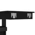 Miniatyrbillede 9 af 11: The Living Store vægmonteret barbord 102x45x103,5 cm konstrueret træ sort -  Spiseborde
