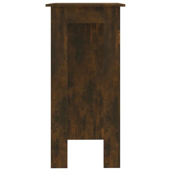 The Living Store barbord m. hylde 102x50x103,5 cm konstrueret træ røget eg -  Spiseborde