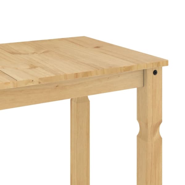 The Living Store Ruokapöytä Corona 112x60x75 cm täysi mänty -  Keittiön & ruokapöydät