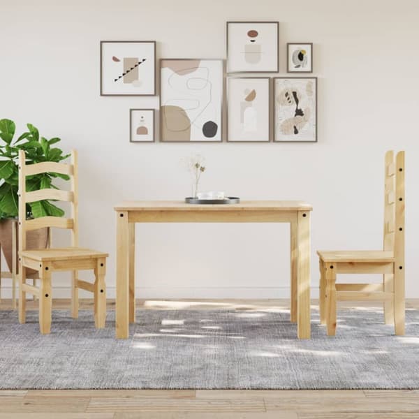 The Living Store spisebord Panama 117x60x75 cm massivt fyrretræ -  Spiseborde