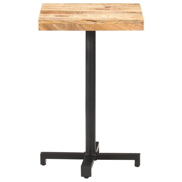 The Living Store bistrobord 50x50x75 cm firkantet ru mangotræ -  Spiseborde