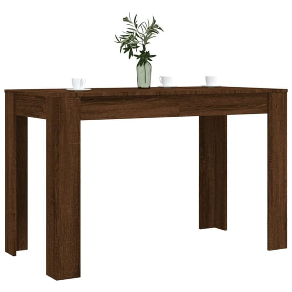 The Living Store spisebord 120x60x76 cm konstrueret træ brun egetræsfarve -  Spiseborde