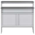 Miniatyrbild 6 av 11: The Living Store Barbord med 2 bordsskivor vit och grå 130x40x120 cm -  Matbord