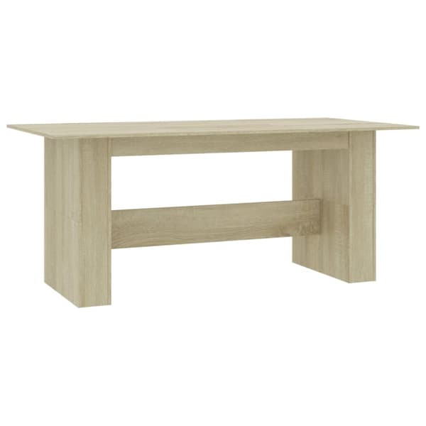 The Living Store Matbord sonoma-ek 180x90x76 cm spånskiva -  Matbord