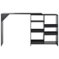 Miniatyrbild 4 av 7: The Living Store Barbord med flyttbar hylla svart 138x39x110 cm -  Matbord