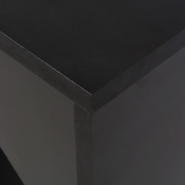 The Living Store Barbord med flyttbar hylla svart 138x39x110 cm -  Matbord