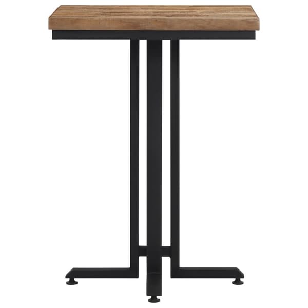 The Living Store Matbord 55x55x76 cm massiv återvunnen teak -  Matbord