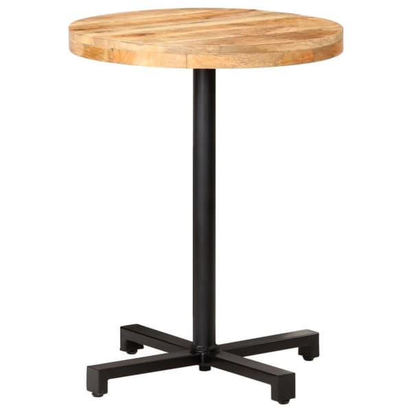 The Living Store bistrobord Ø60x75 cm rund ru mangotræ -  Spiseborde