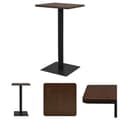 Miniatyrbild 1 av 6: The Living Store Bistrobord mörk ask 60x60x107 cm -  Matbord