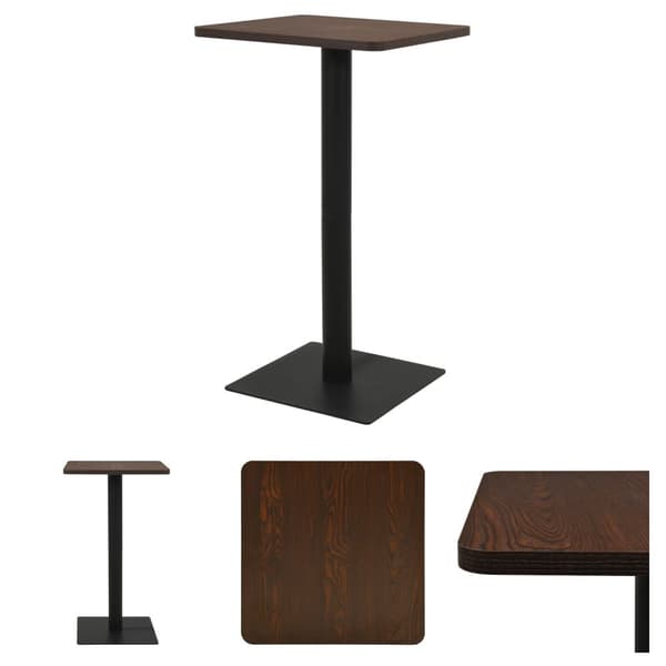 The Living Store Bistrobord mörk ask 60x60x107 cm -  Matbord