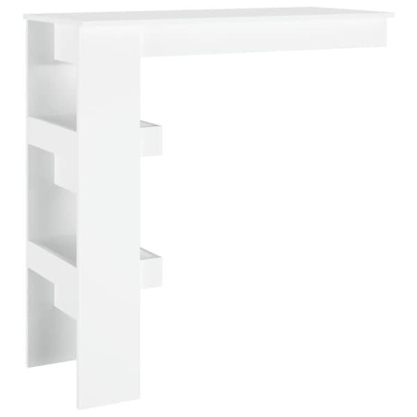 Matbord - Living Barbord väggmonterat vit 102x45x103,5 cm konstruerat trä