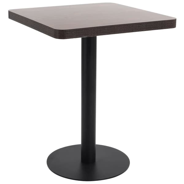 Matbord - Living Bistrobord mörkbrun 60X60 cm MDF