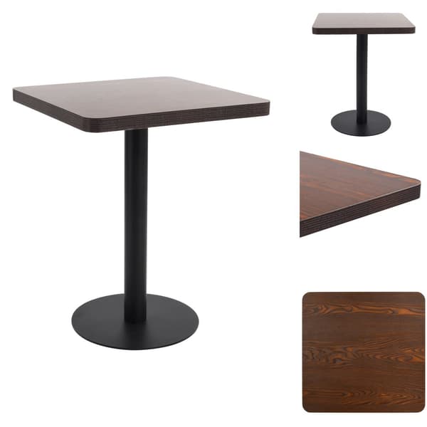 Matbord - Living Bistrobord mörkbrun 60X60 cm MDF