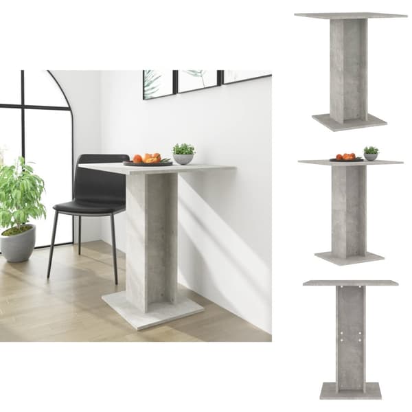 Spiseborde - Living bistrobord 60x60x75 cm konstrueret træ betongrå