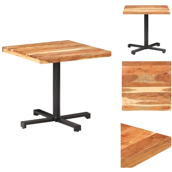 Matbord - Living Cafébord fyrkantigt 80x80x75 cm massivt akaciaträ