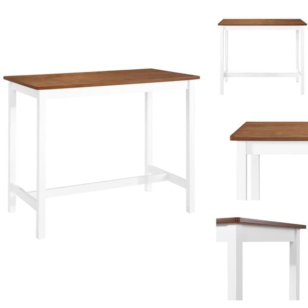 Spiseborde - Living barbord massivt træ 108 x 60 x 91 cm