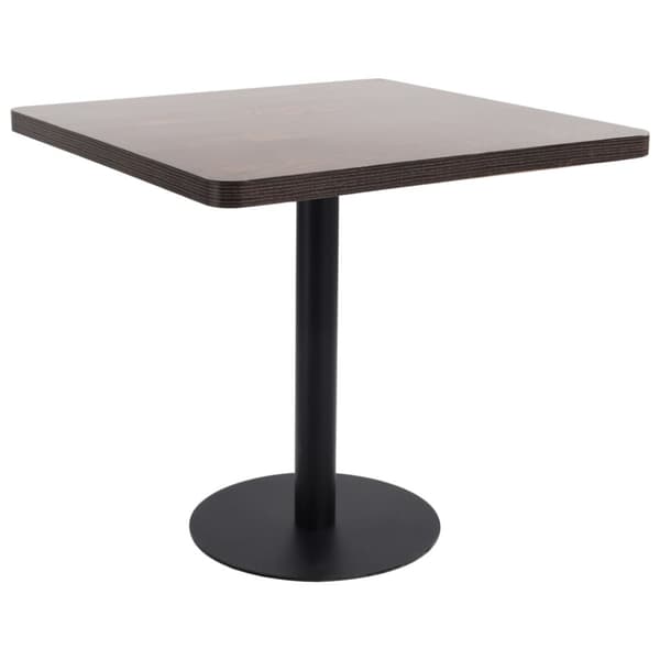 Spiseborde - Living bistrobord 80x80 cm MDF mørkebrun
