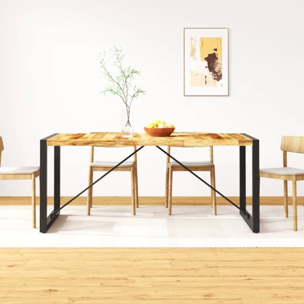 Spiseborde - Living spisebord i massivt ru mangotræ 180 cm