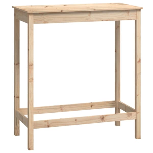 Spiseborde - Living barbord 100x50x110 cm massivt fyrretræ