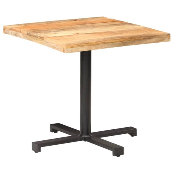 Keittiön & ruokapöydät - Living Bistropöytä neliö 80x80x75 cm karkea mangopuu