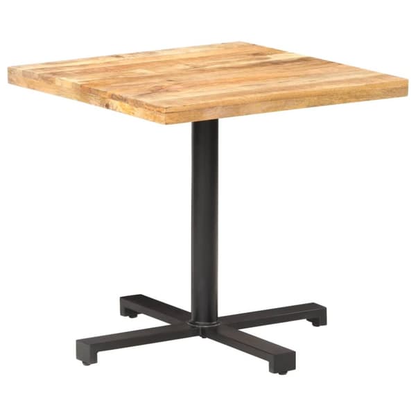 Keittiön & ruokapöydät - Living Bistropöytä neliö 80x80x75 cm karkea mangopuu