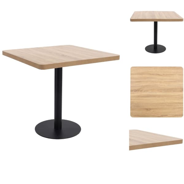 Matbord - Living Bistrobord ljusbrun 80x80 cm MDF