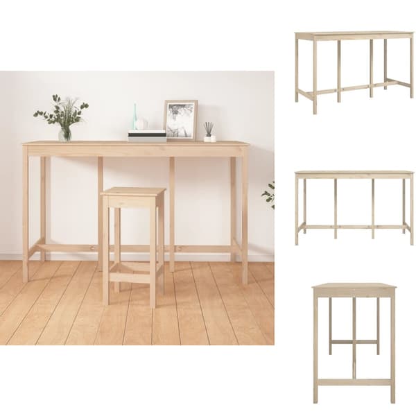 Matbord - Living Barbord 180x80x110 cm massiv furu