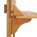 Miniatyrbild 7 av 11: Matbord - Living Balkongbord 90x37x122,5 cm massivt akaciaträ