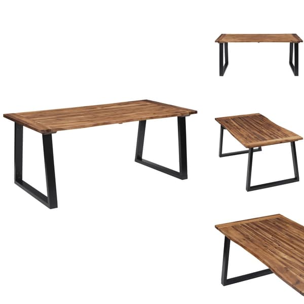 Matbord - Living Matbord massivt akaciaträ 180x90 cm