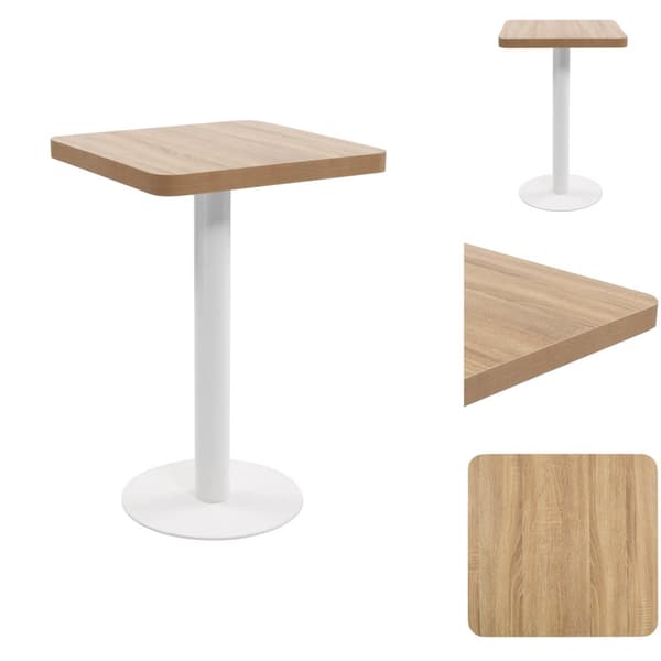 Matbord - Living Bistrobord ljusbrun 50x50 cm MDF