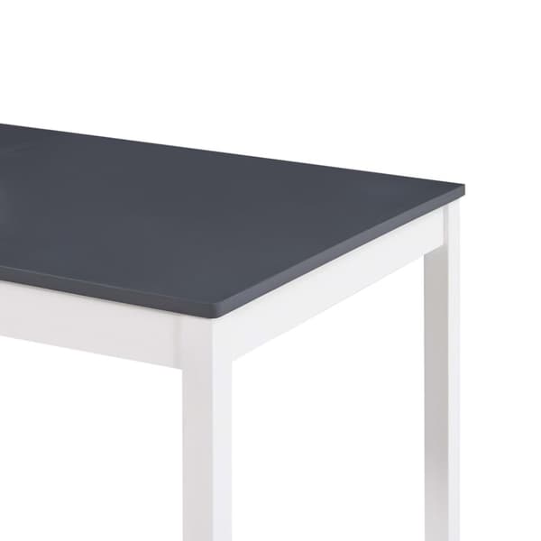 Spiseborde - Living spisebord 180 x 90 x 73 cm fyrretræ hvid og grå