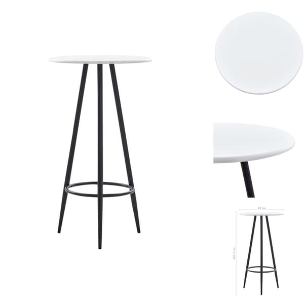 Matbord - Living Barbord vit 60x107,5 cm MDF
