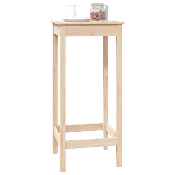 Spiseborde - Living barbord 50x50x110 cm massivt fyrretræ
