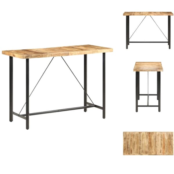 Matbord - Living Barbord 150x70x107 cm grovt mangoträ