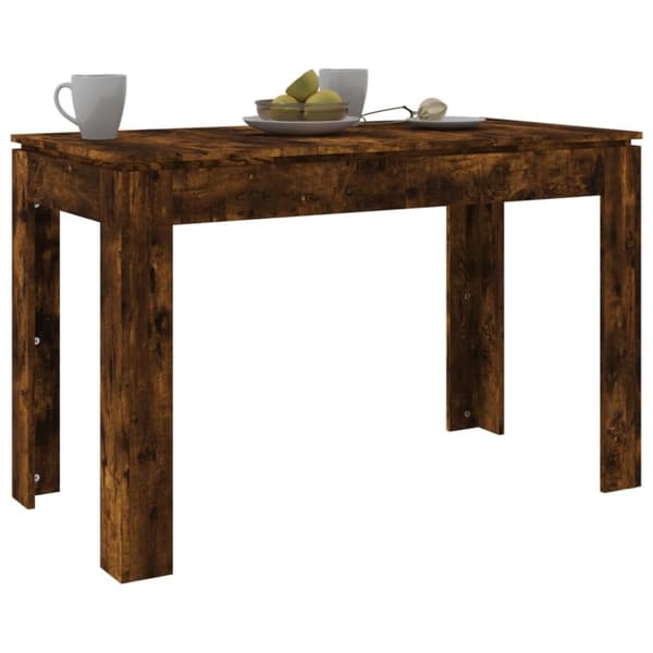 Matbord - Living Matbord rökfärgad ek 120x60x76 cm konstruerat trä