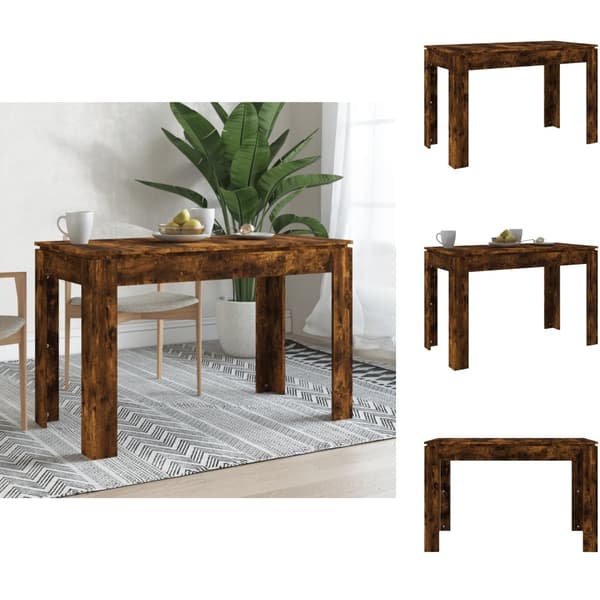 Matbord - Living Matbord rökfärgad ek 120x60x76 cm konstruerat trä