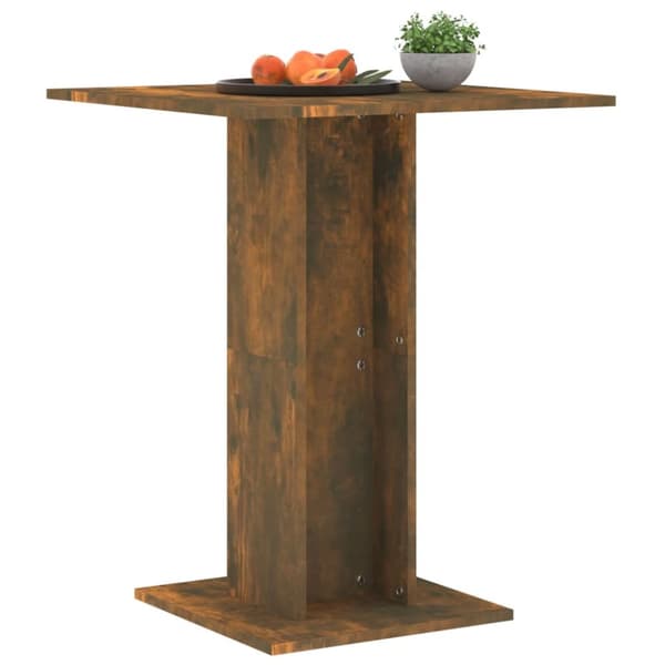 Cafébord rökfärgad ek 60x60x75 cm konstruerat trä - Barbord - Bord - Home & Living