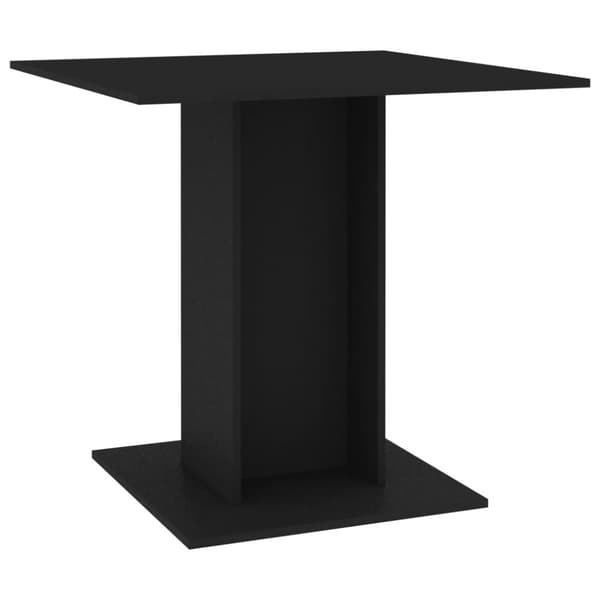 Ruokapöytä musta 80x80x75 cm tekninen puu - Ruokapöytä - Ruokapöydät - Home & Living