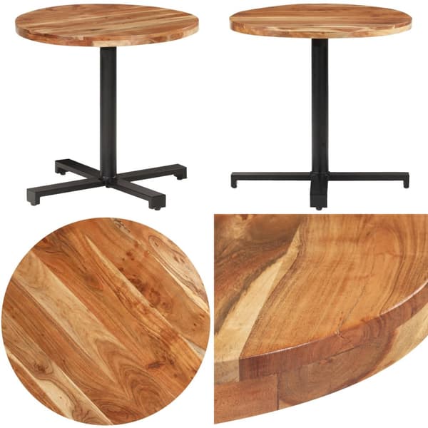 Bistrobord Ø80x75 cm massivt akacietræ - Bistrobord - Bistroborde - Home & Living