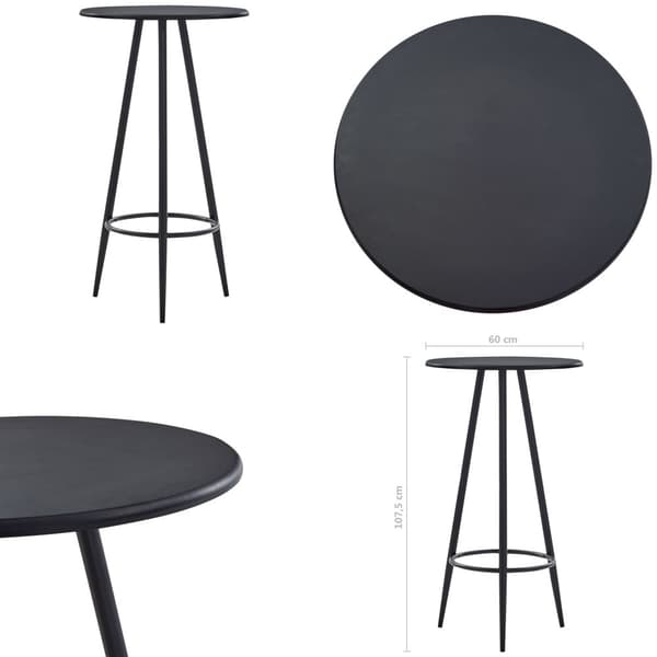 Barbord svart 60x107,5 cm MDF - Barbord - Bar Bord - Home & Living