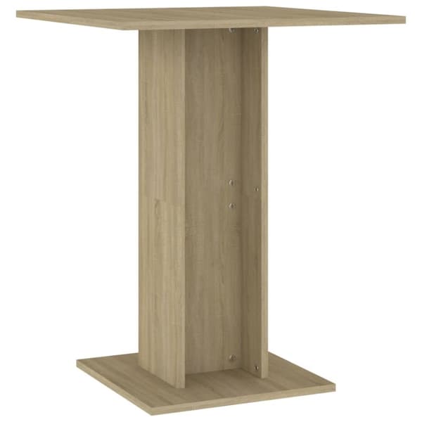 Cafébord sonoma-ek 60x60x75 cm konstruerat trä - Matbord - Uteplatsbord - Home & Living